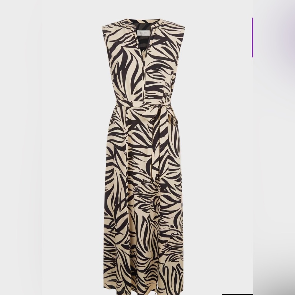 HOBBS of London Shelly Printed Belted Dress